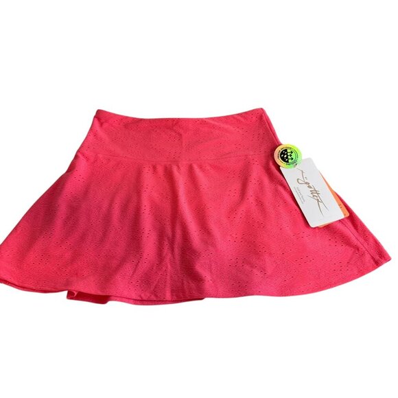 GoettX Coral Pink Eyelet Skort Size S – NWT Athletic Skirt with Shorts - Picture 7 of 7